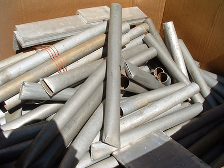 Action Steel accepts aluminum scrap for recycling.