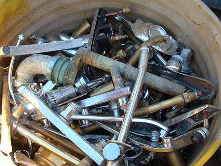 Action Steel accepts brass scrap for recycling.