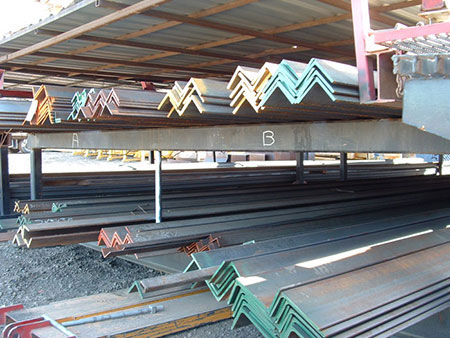 Action Steel carries a substantial inventory of steel angles and beams for sale.
